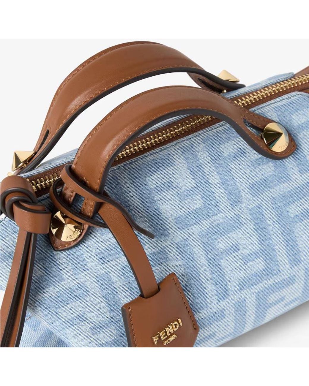 Fendi Blue By The Way Soft Mini Tote Bag