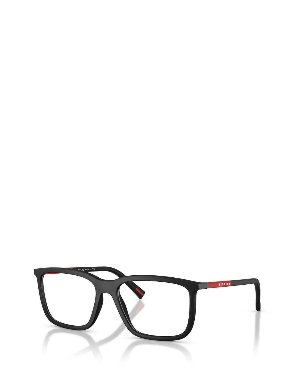 Prada Linea Rossa White Prada Eyewear Linea Rossa Pillow Frame Glasses for men