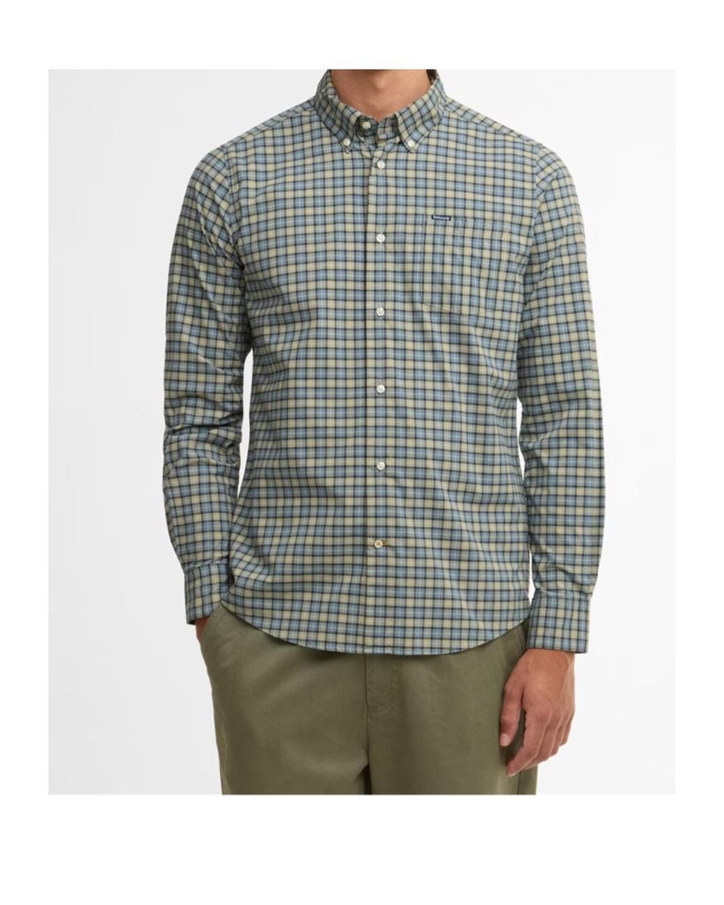 Barbour Blue Lomond Tailored Fit Shirt for men