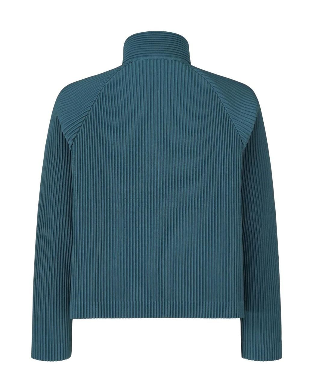 Issey Miyake Blue Homme Plissé Tailored Pleats Jacket for men