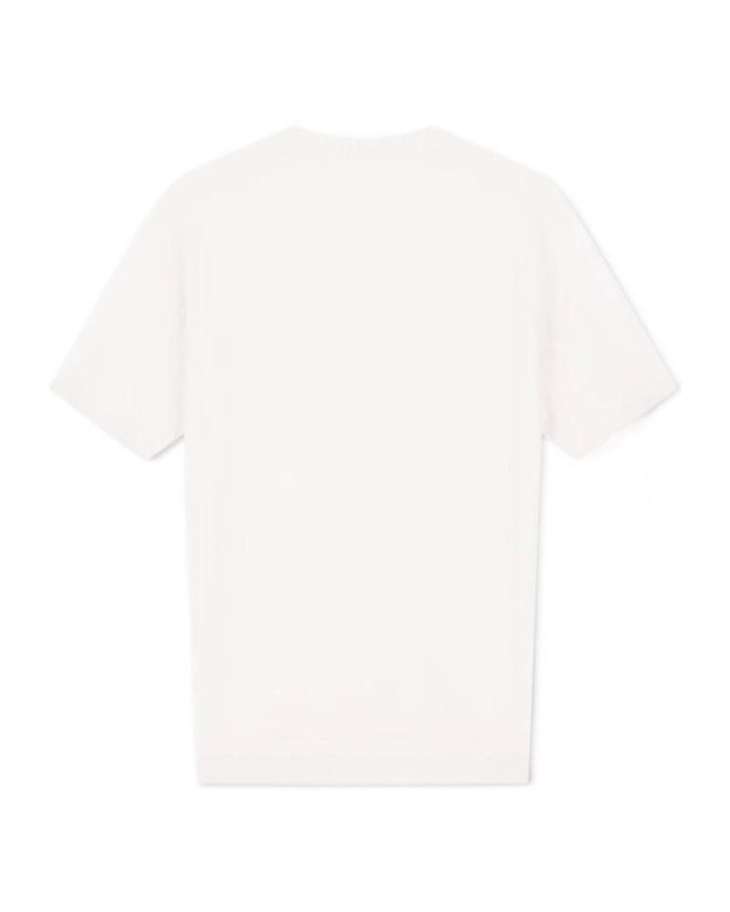 Emporio Armani White Short-Sleeved Sweater for men