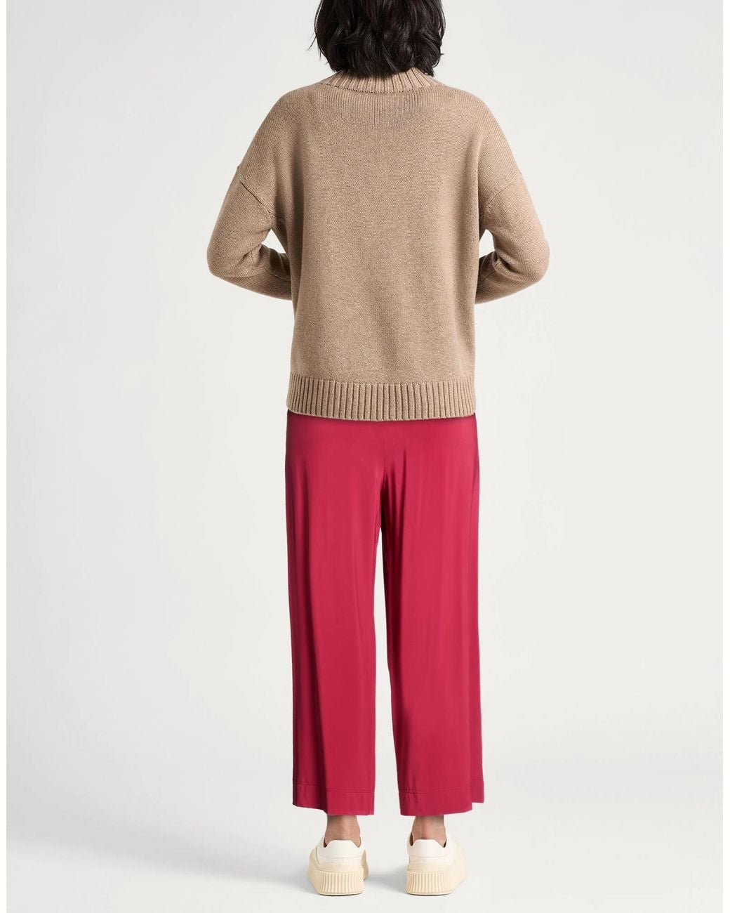 Max Mara Red Wide-Leg Trousers