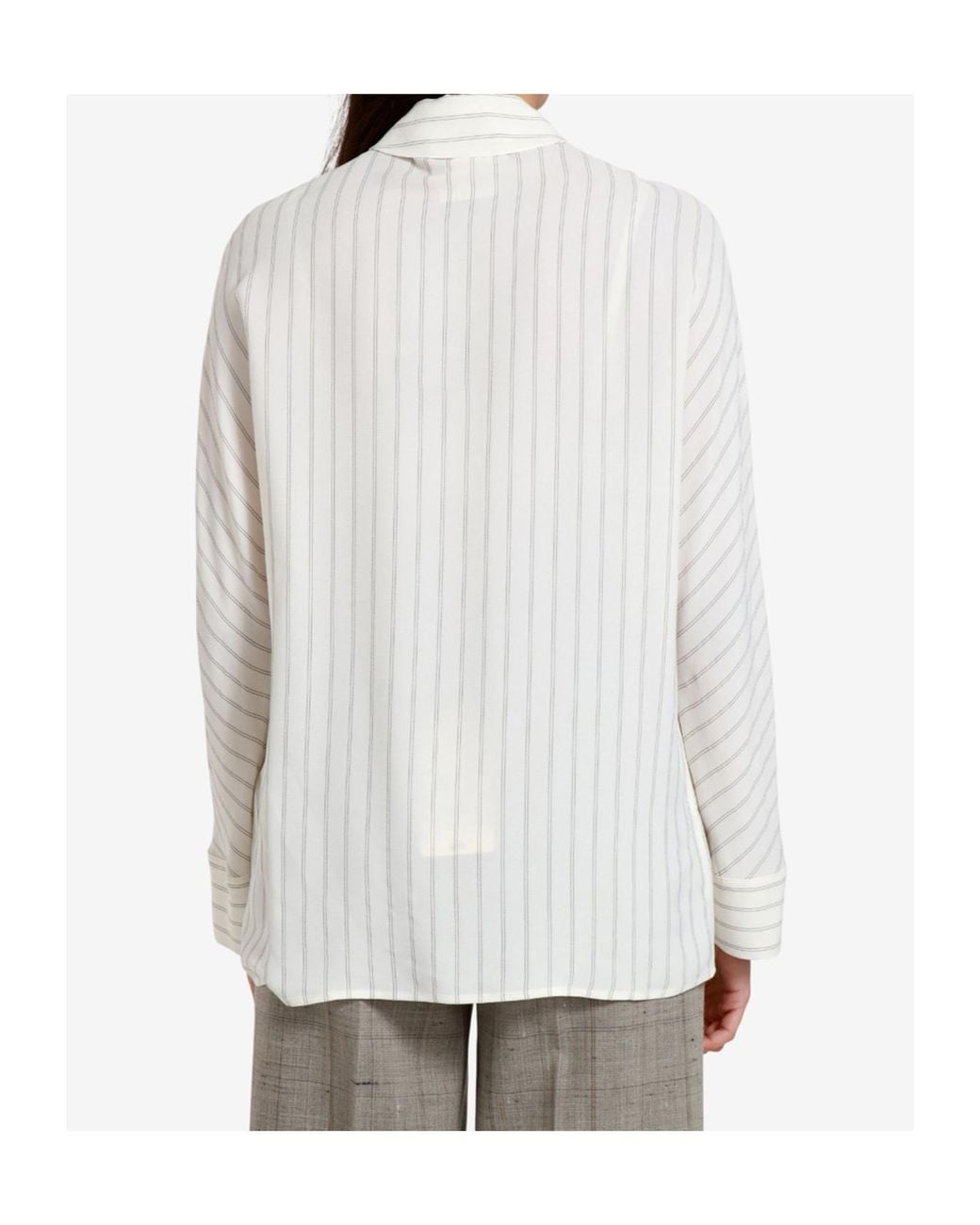 Semicouture White Striped Shirt