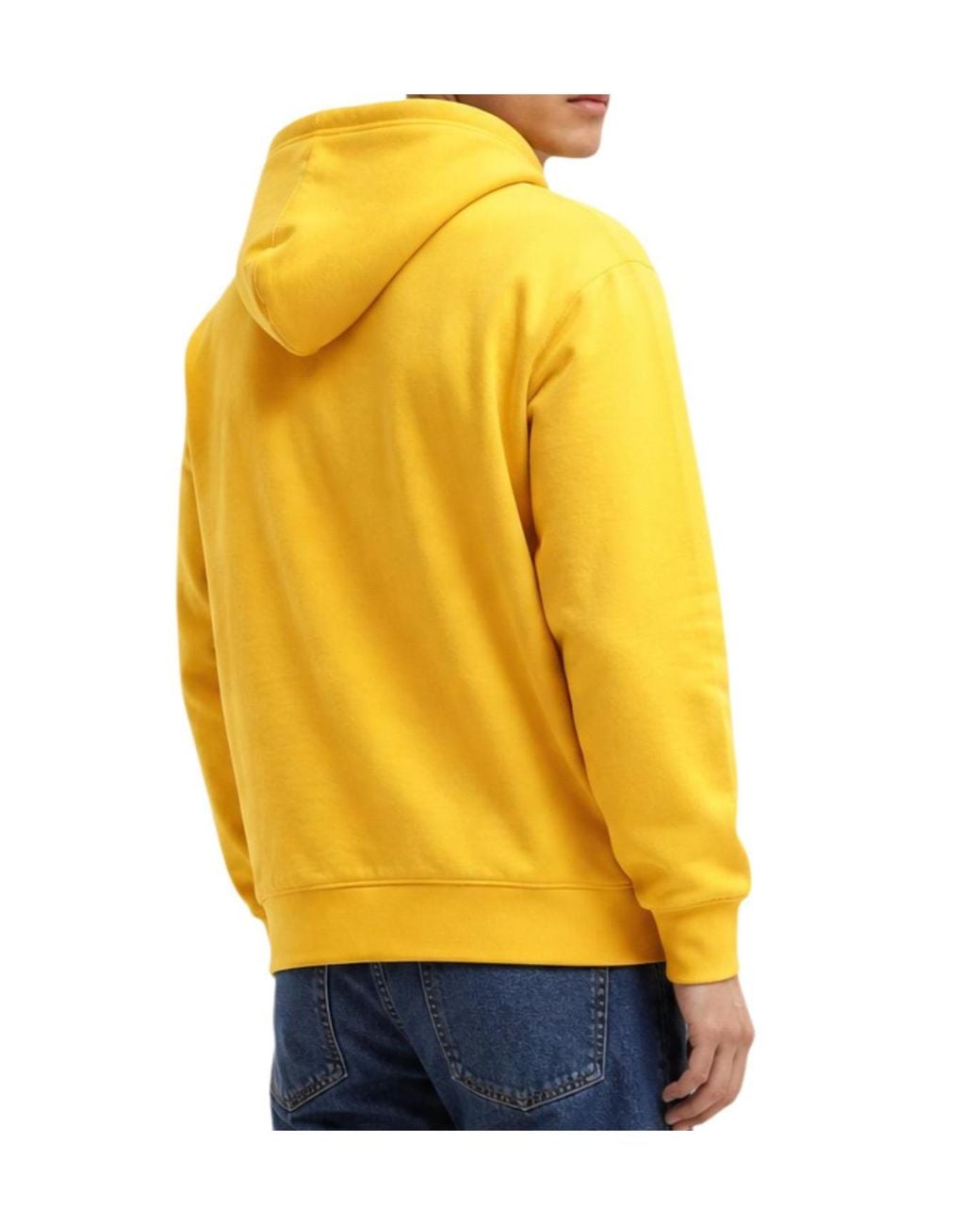 Tommy Hilfiger Yellow Drawstring Hooded Sweatshirt for men
