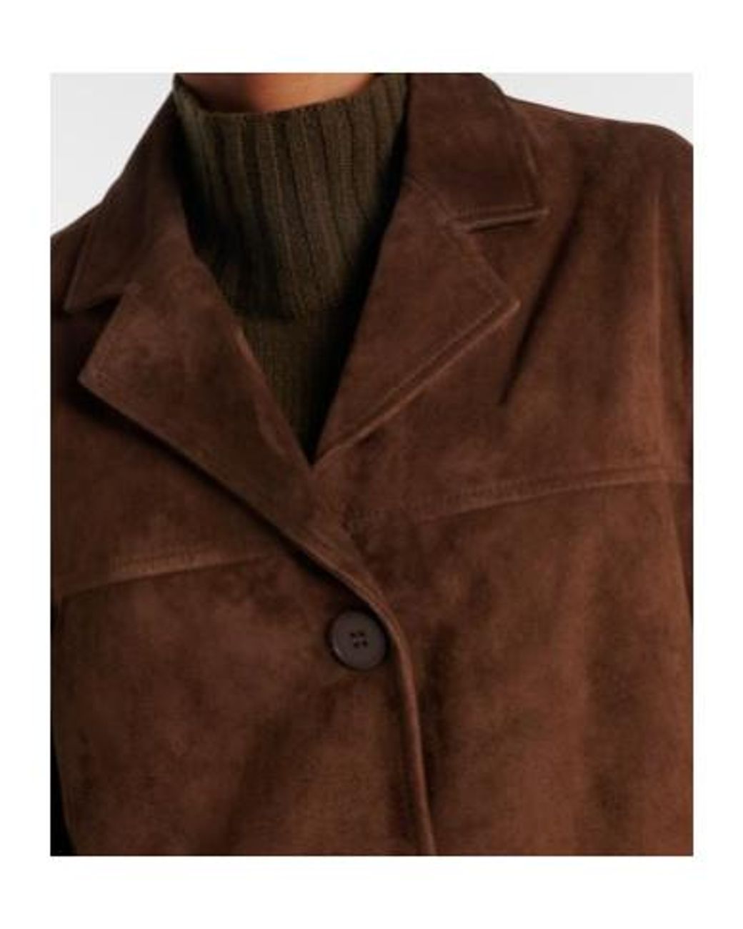 Nour Hammour Brown Voltia Suede Jacket