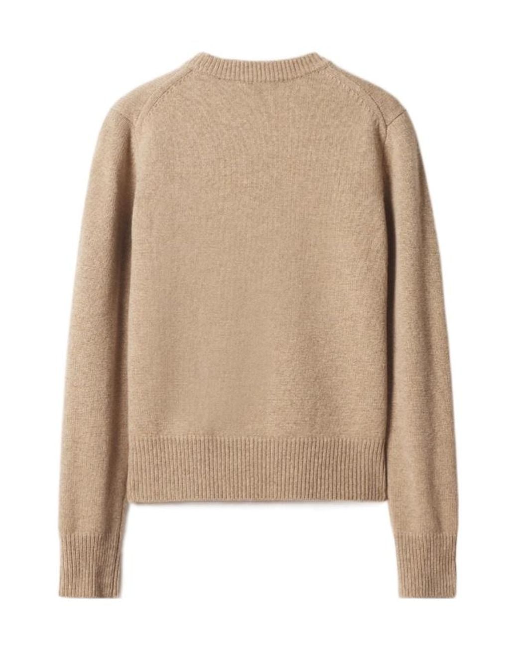 Maison Kitsuné Natural Fox Head Intarsia Merino Jumper