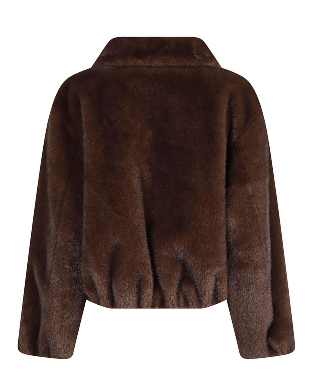 P.A.R.O.S.H. Brown P.A.R.O..H. Pulse 26 Faux Fur Bomber Jacket