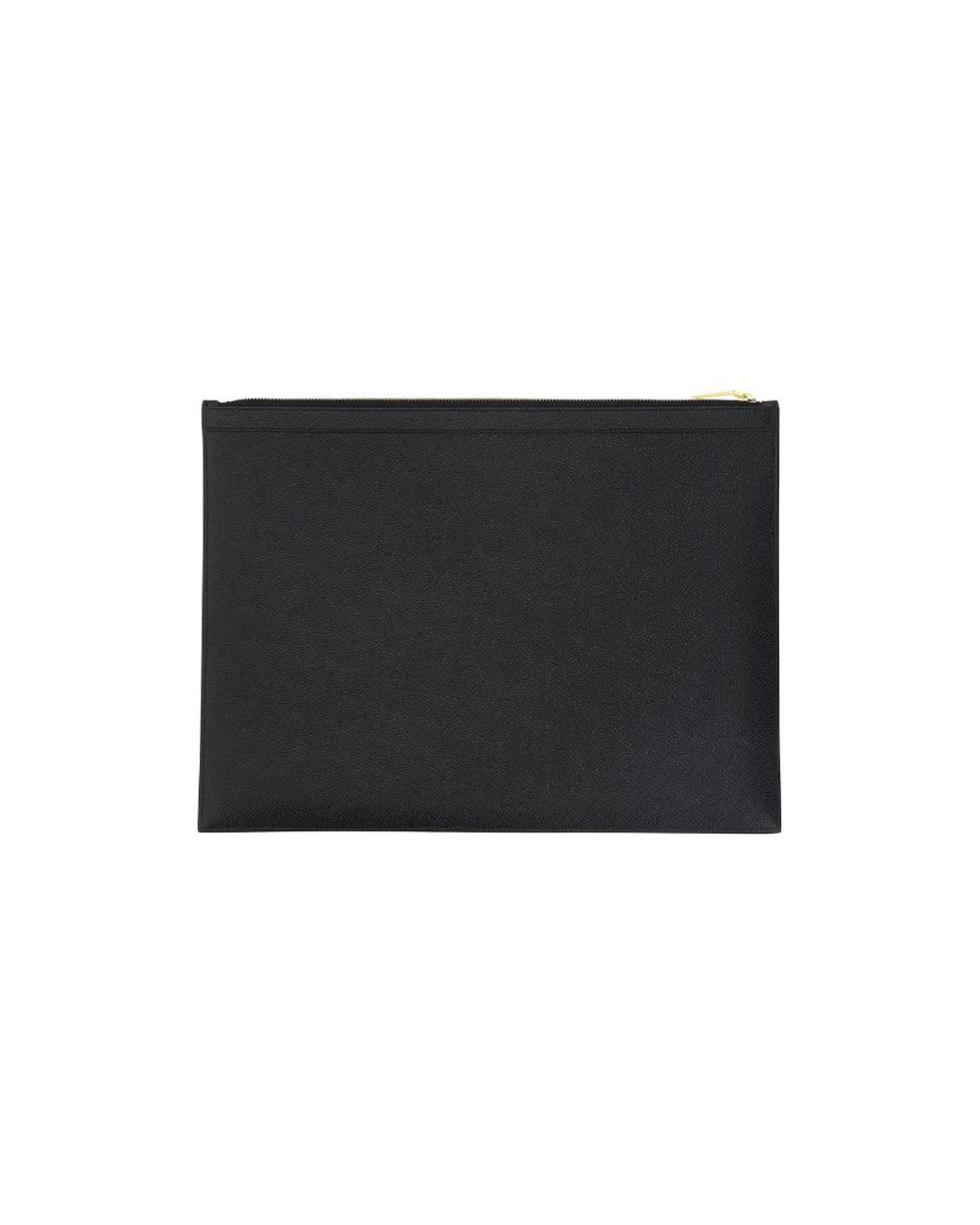 Thom Browne Black Pebbled Document Case for men