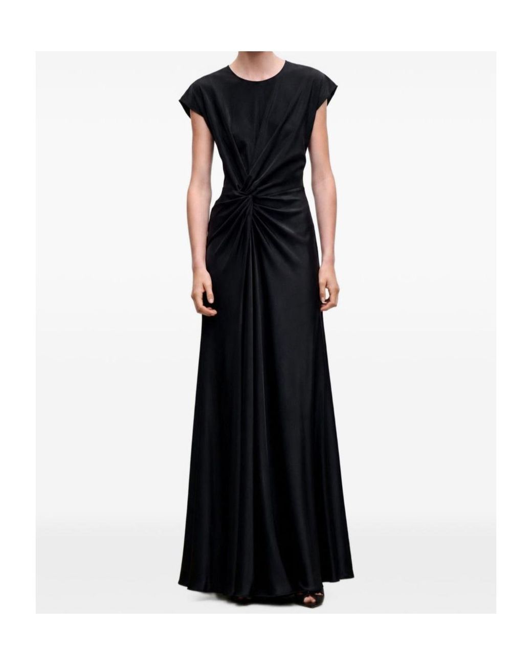 Victoria Beckham Black Pleated Dress