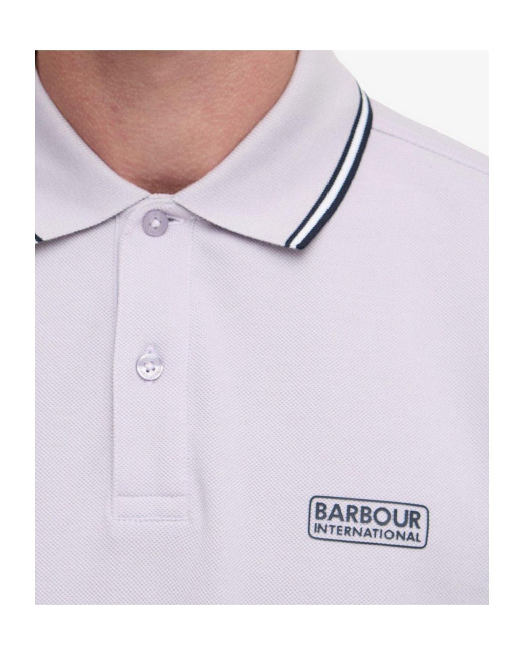 Barbour Purple Evan Logo Polo Shirt for men
