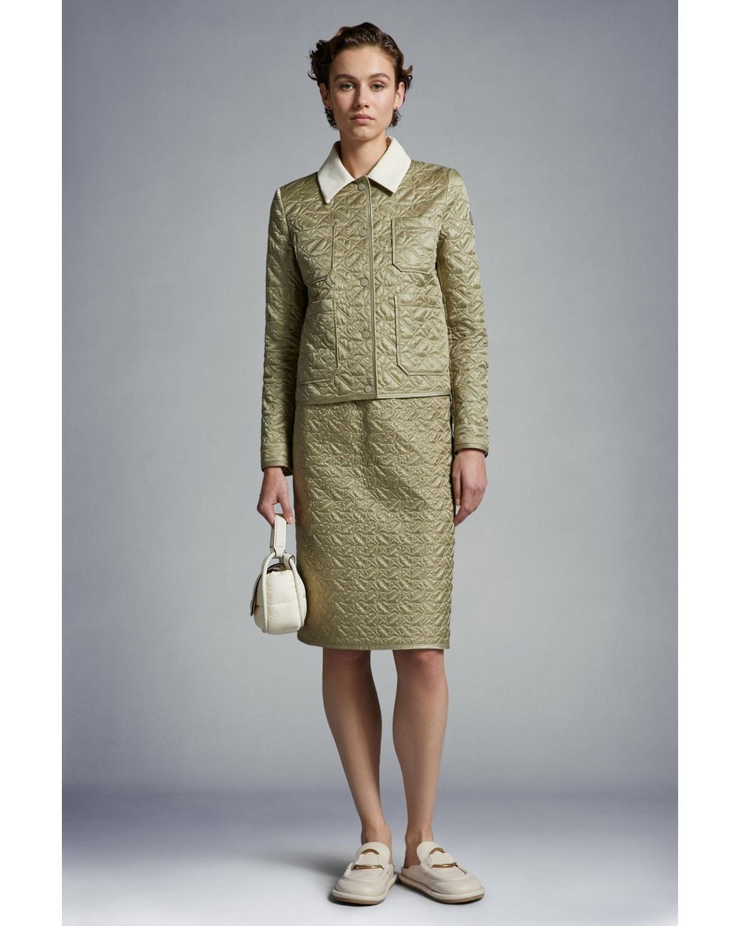 Moncler Green Varede Quilted Jacket
