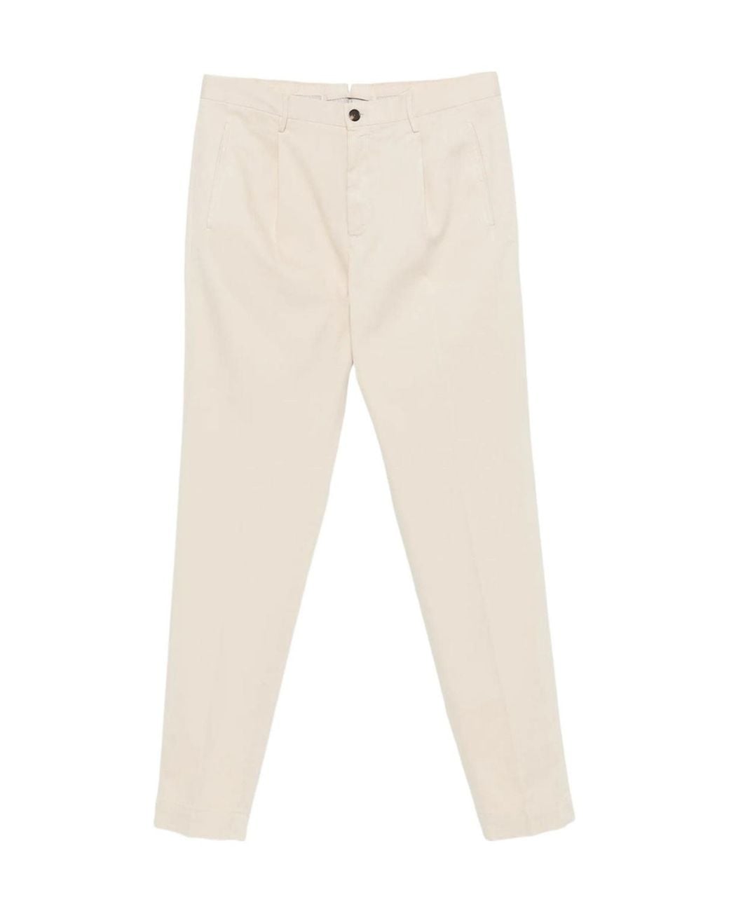 Incotex White Casual Trousers With Belt Loops for men