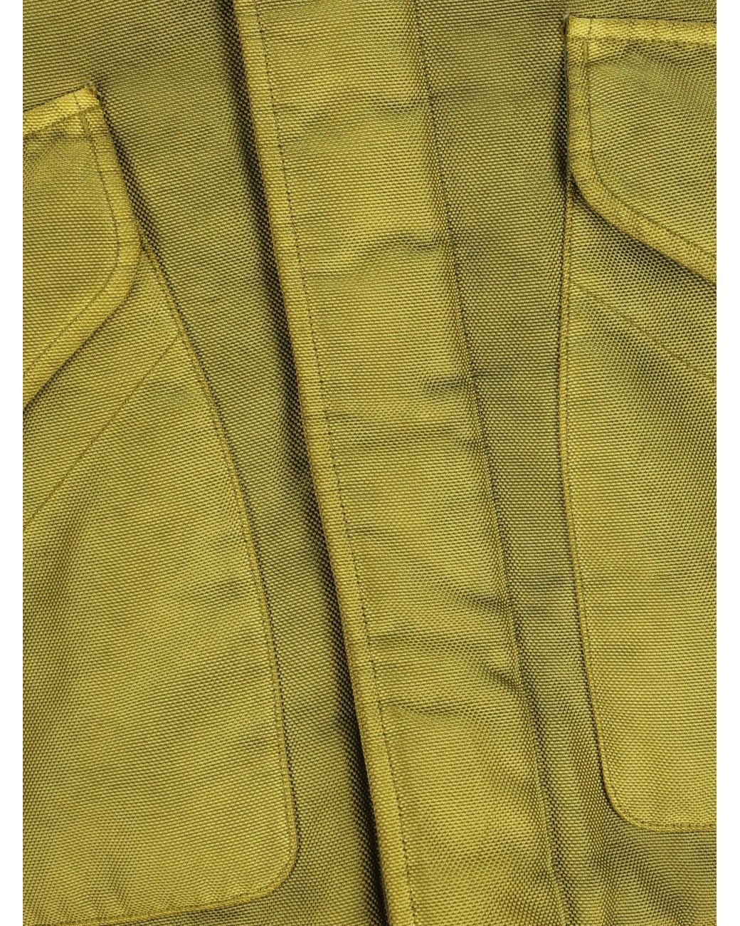 Stone Island Green Logo Patch Hooded Jacket for men