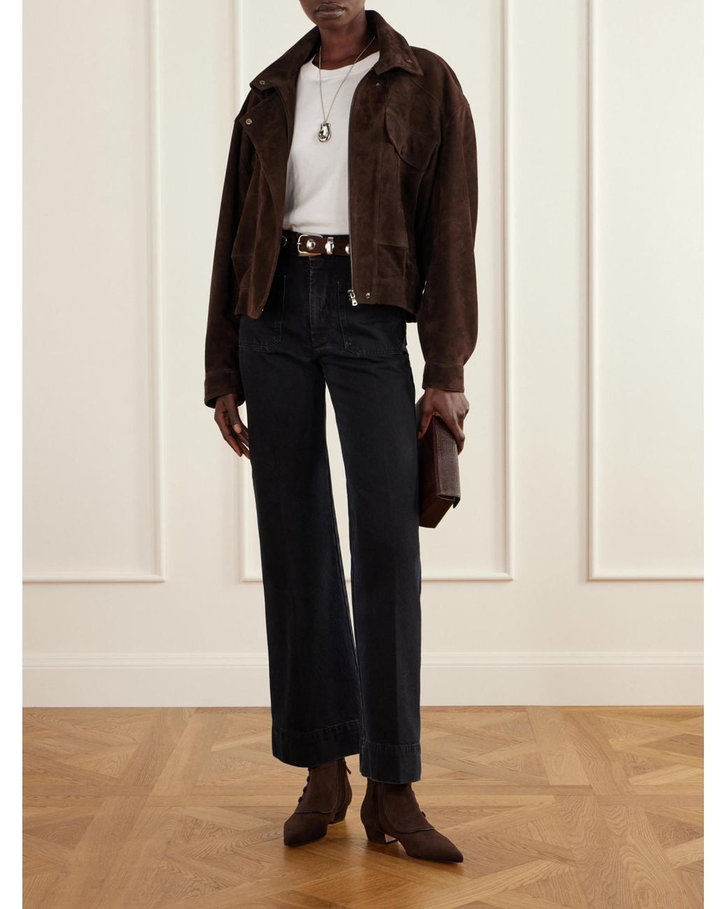 Manolo Blahnik Brown Classic Cuffed Ankle Boots