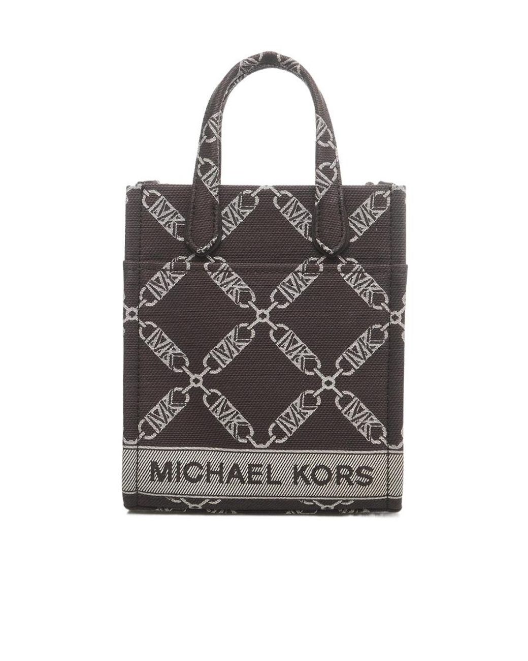 Michael Kors Black Michael Gigi Empire Logo Detailed Crossbody Bag