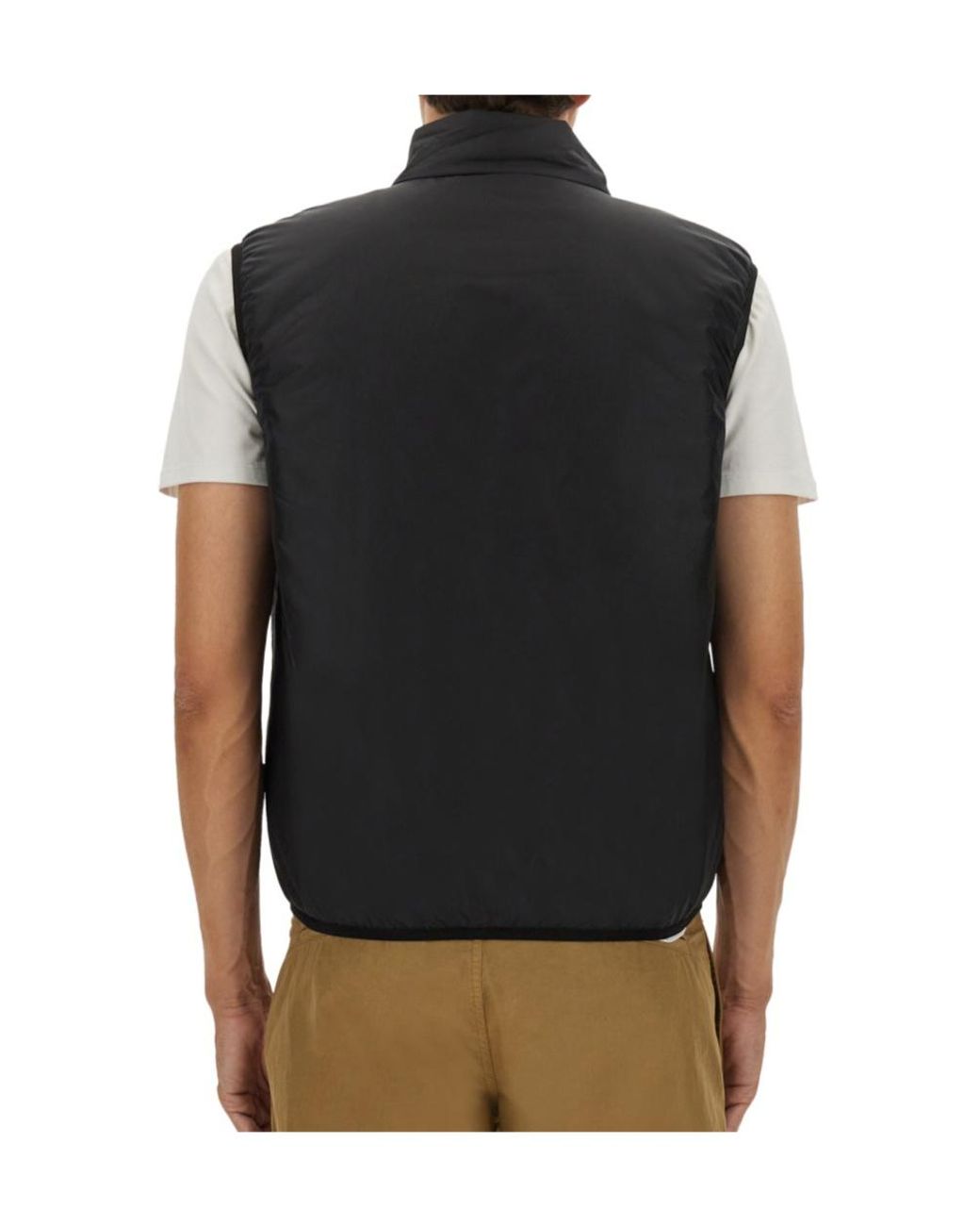 Aspesi Black Jil Zip-Up Gilet for men