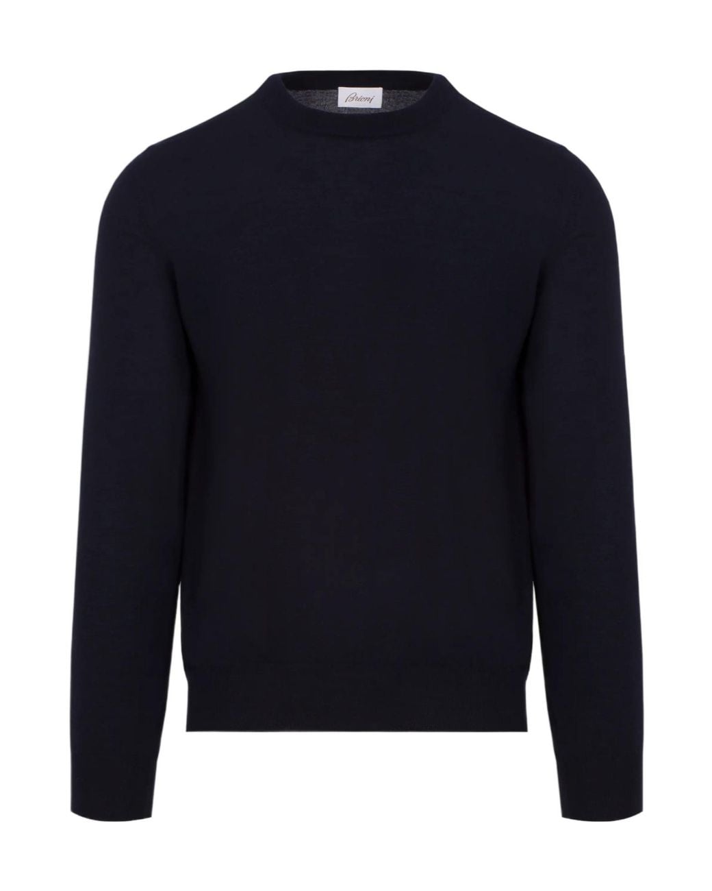 Brioni Blue Crew Neck Sweater for men