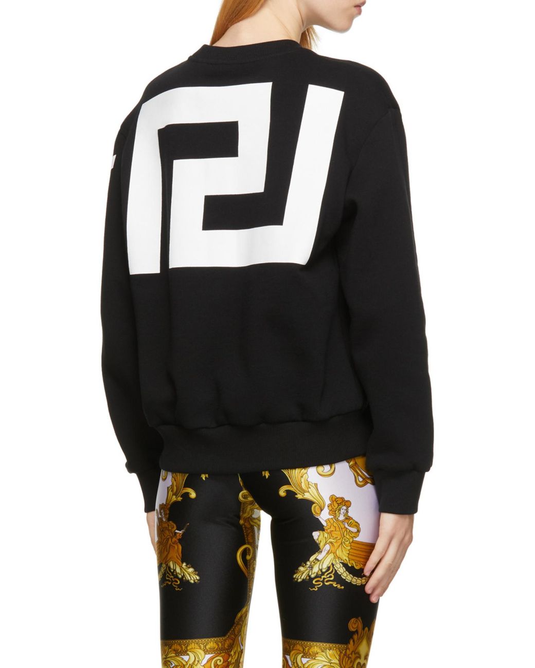 Versace Black Logo-Print Sweatshirt