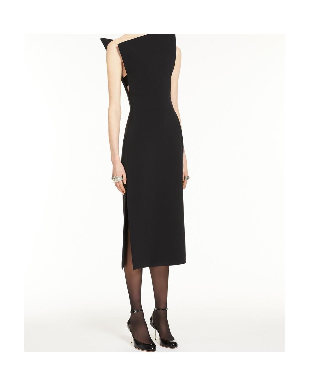 Sportmax Black Ankle Strapped Nice Mary Jane Pumps