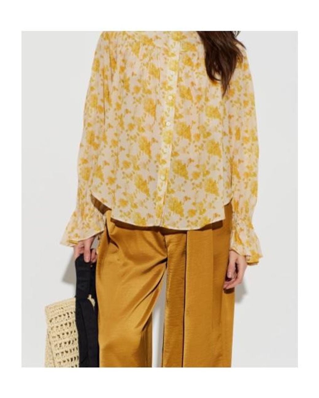 AllSaints Metallic Long-Sleeved Shirt