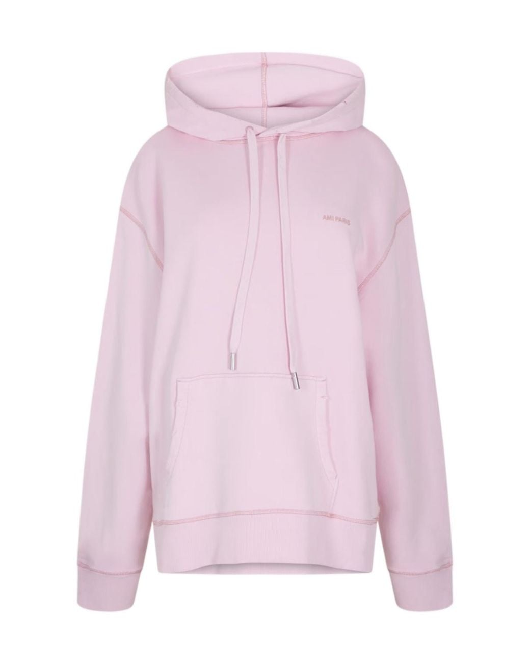 AMI Pink Hooded Sweatshirt