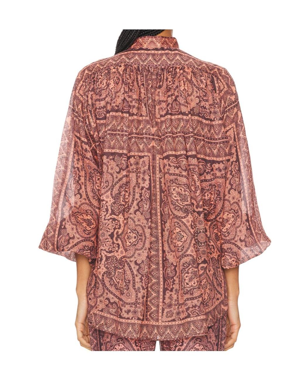 Zimmermann Red Ottie Tunic Top