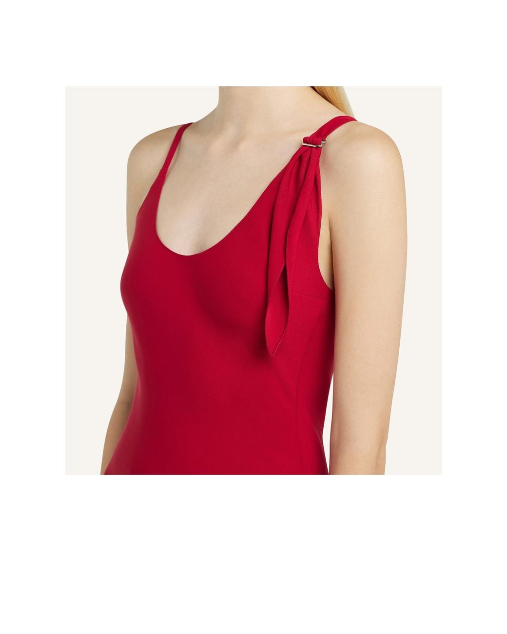 Courreges Red Courrèges Knot Sleeveless Mini Dress