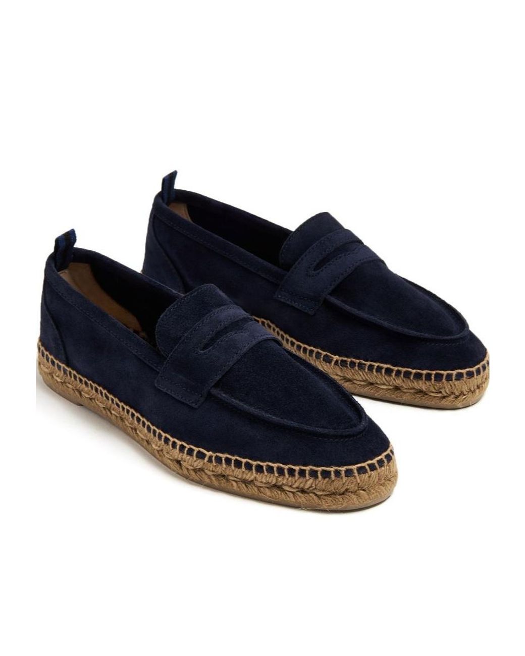 Castaner Blue Castañer Penny Loafer Espadrilles for men