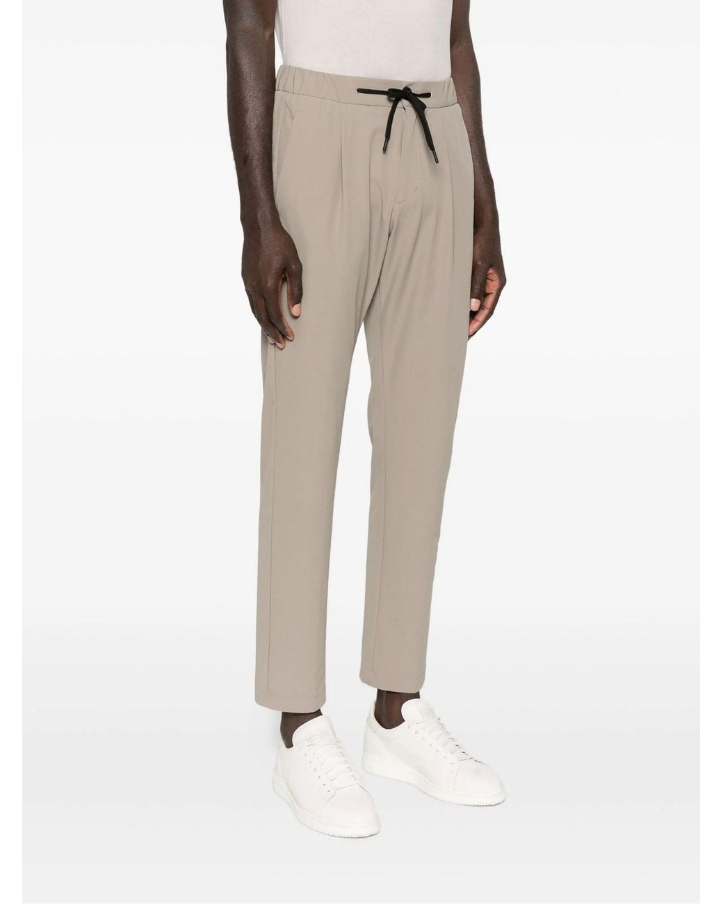 Herno Gray Slim-Fit Trousers for men