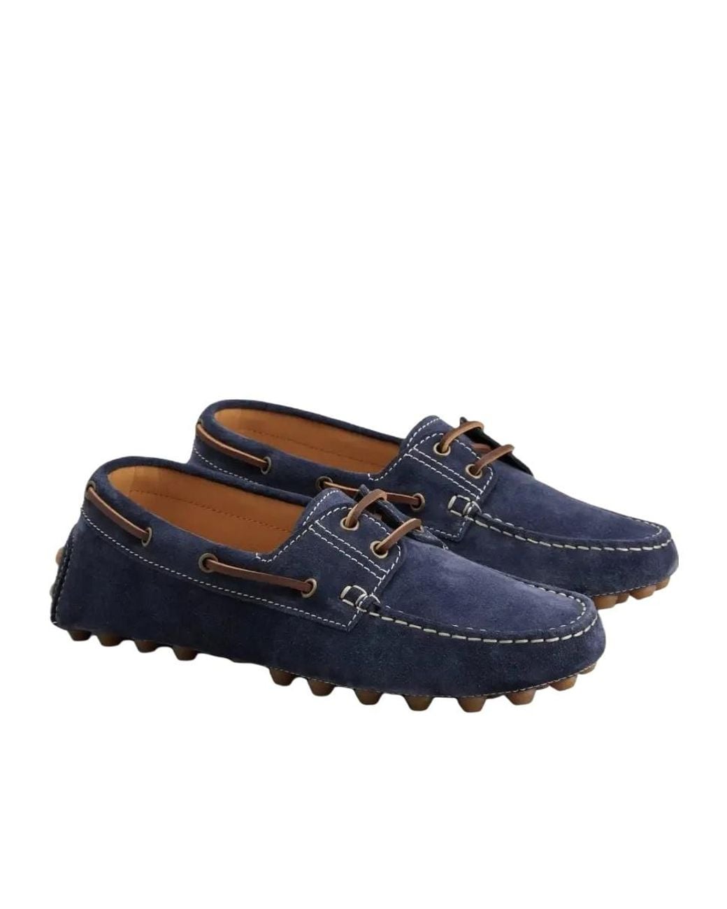 Tod's Blue Boat Gommino Bubble Loafers for men