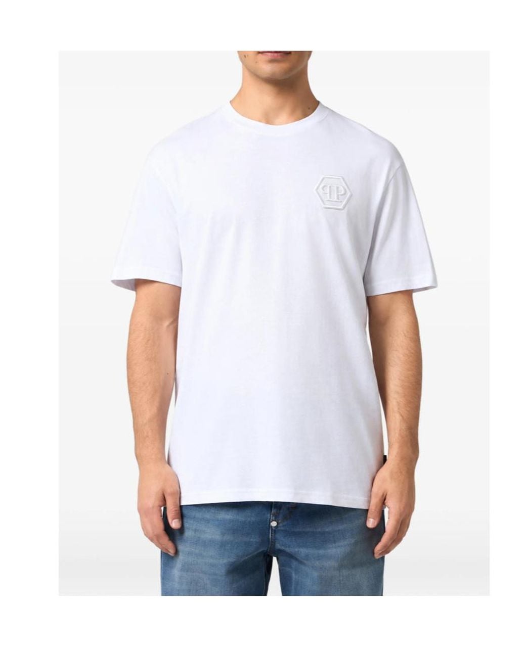 Philipp Plein White Short-Sleeved T-Shirt for men