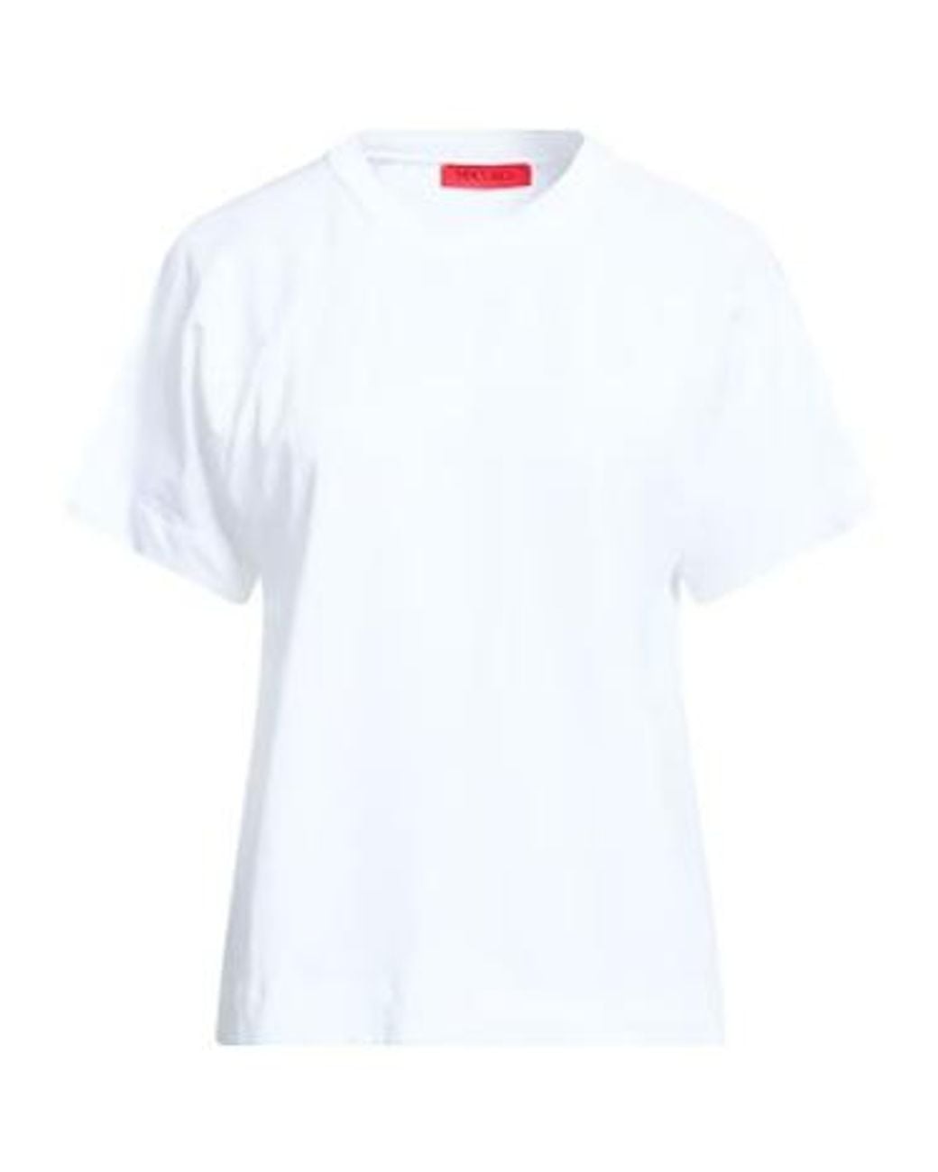 MAX&Co. White Basic Short-Sleeve T-Shirt