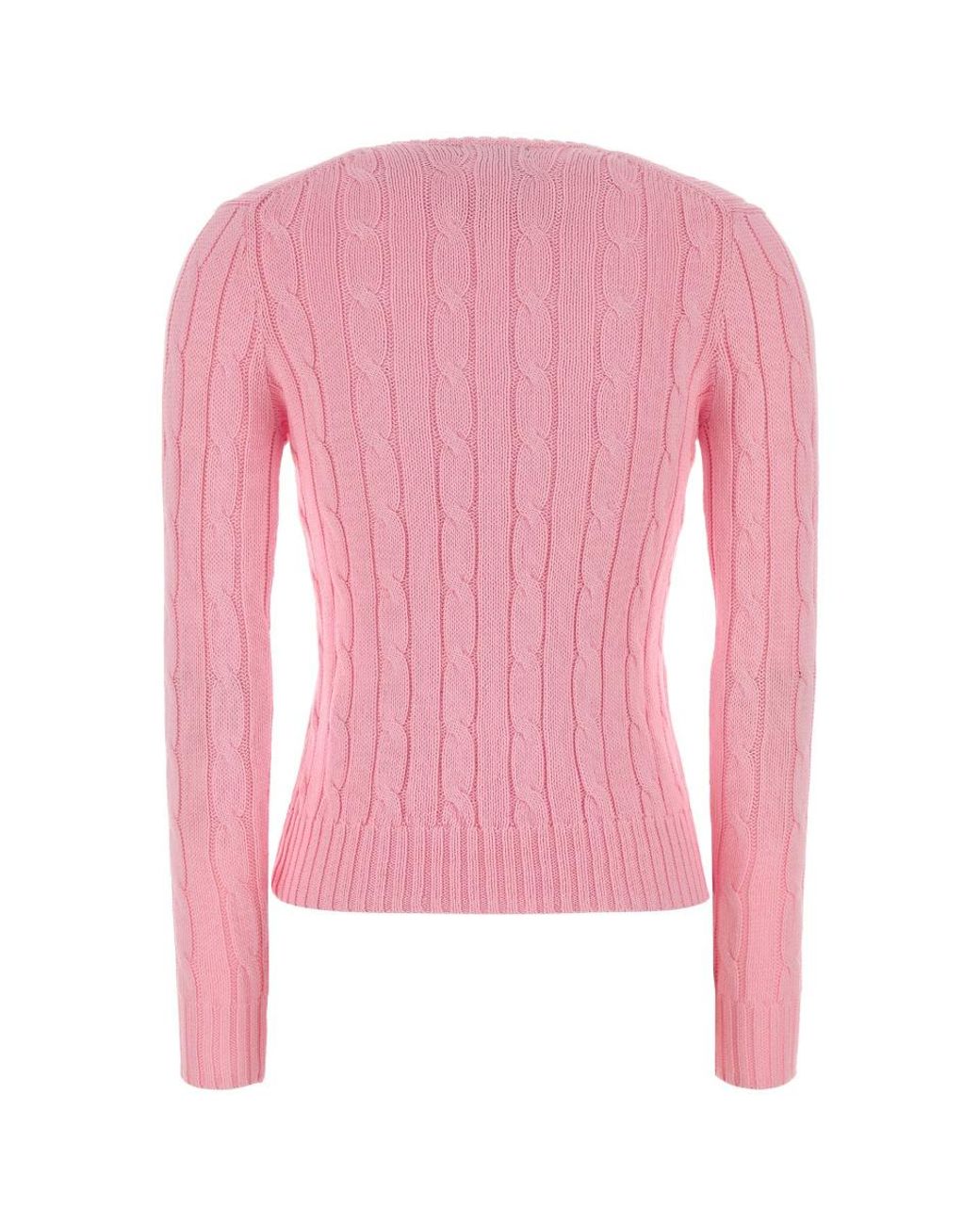 Polo Ralph Lauren Pink V-Neck Long Sleeved Jumper
