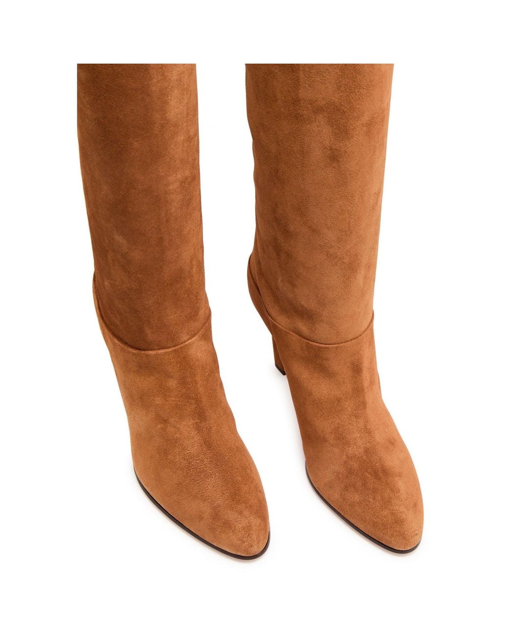 Chloé Brown Suede Over-The-Knee Boots