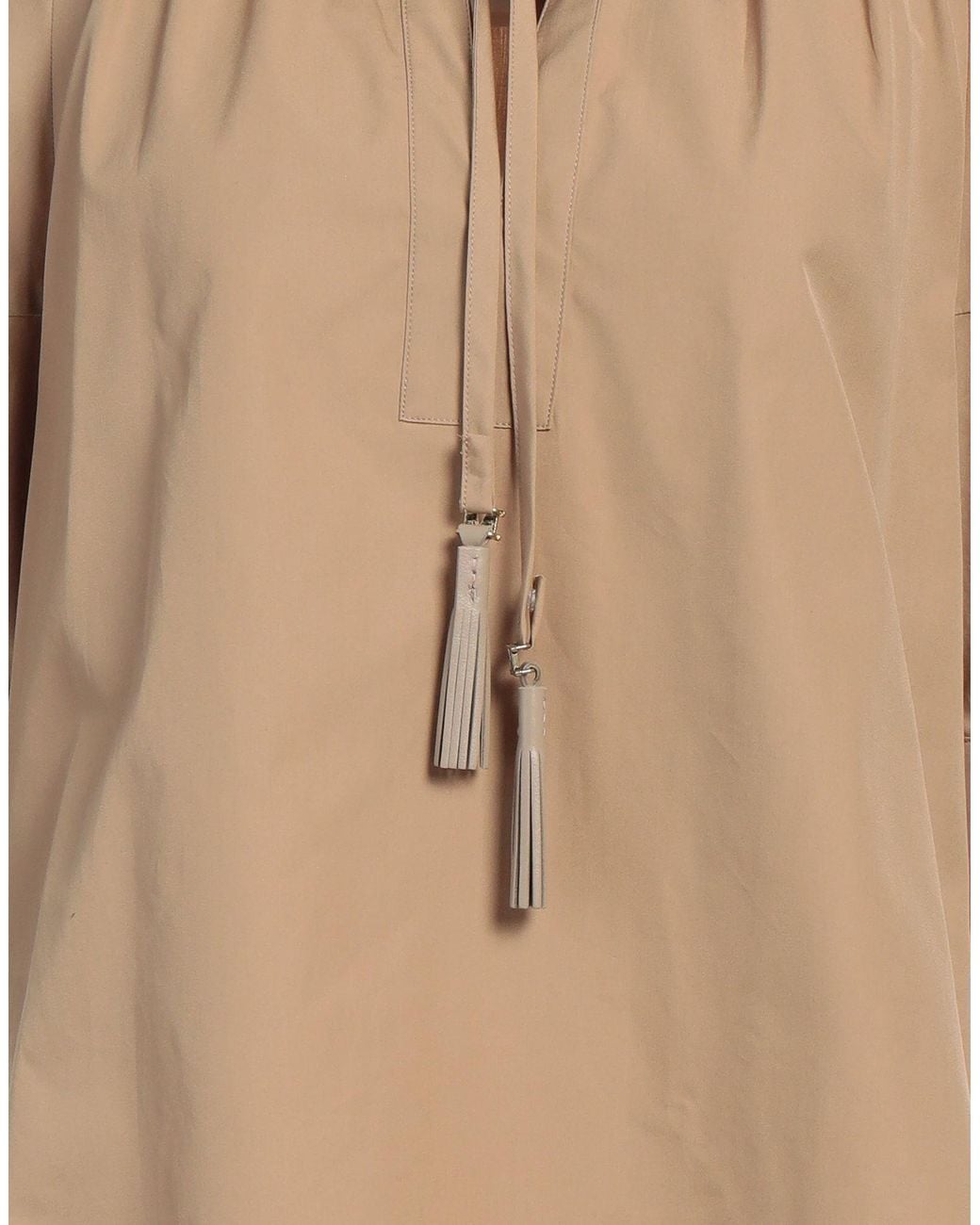 Max Mara Natural Tie-Neck Blouse