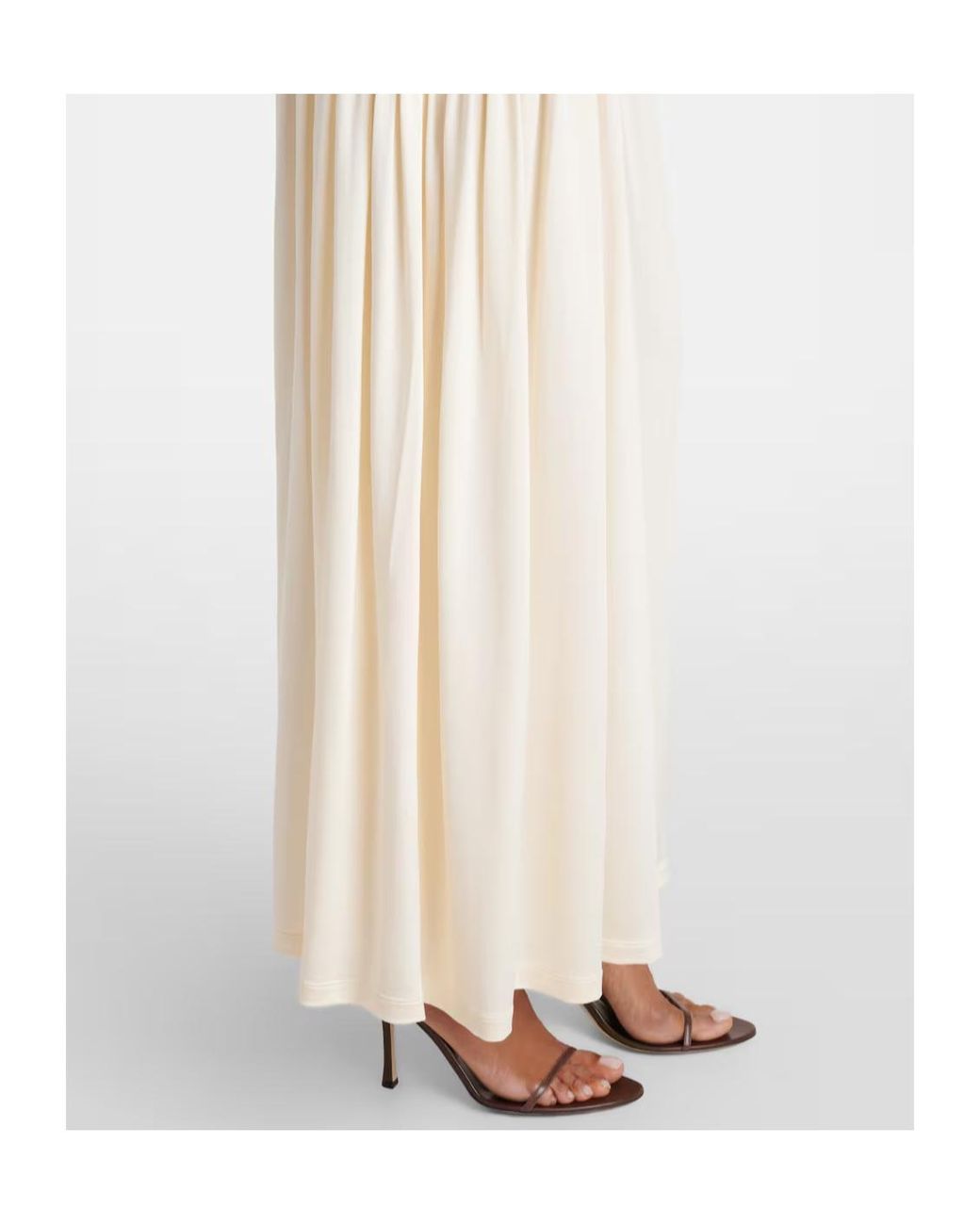 AYA MUSE White Ola Halter Neck Dress
