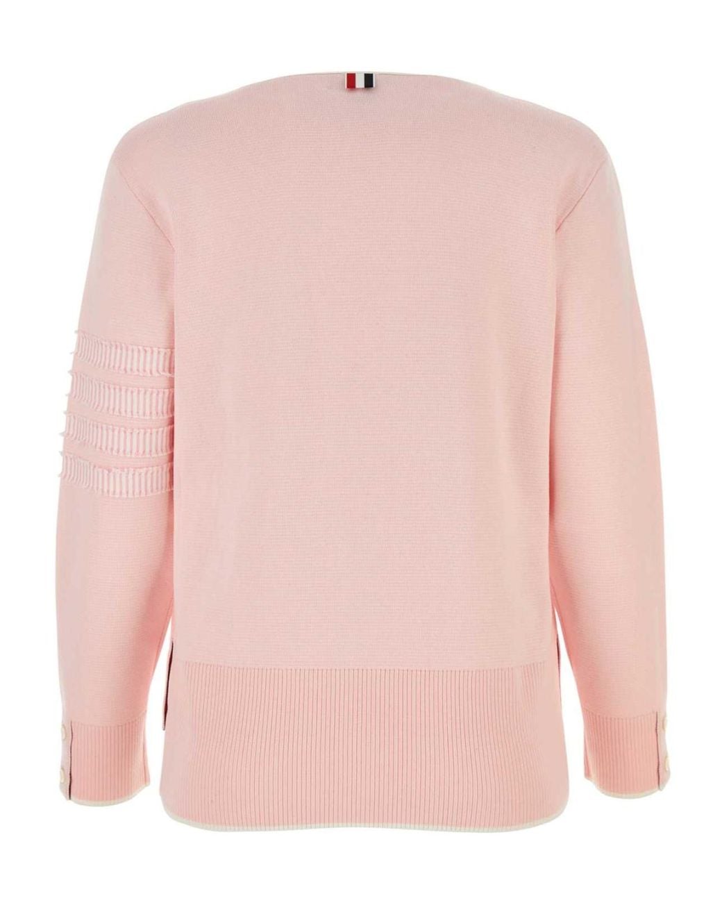 Thom Browne Pink 4-Bar Cardigan