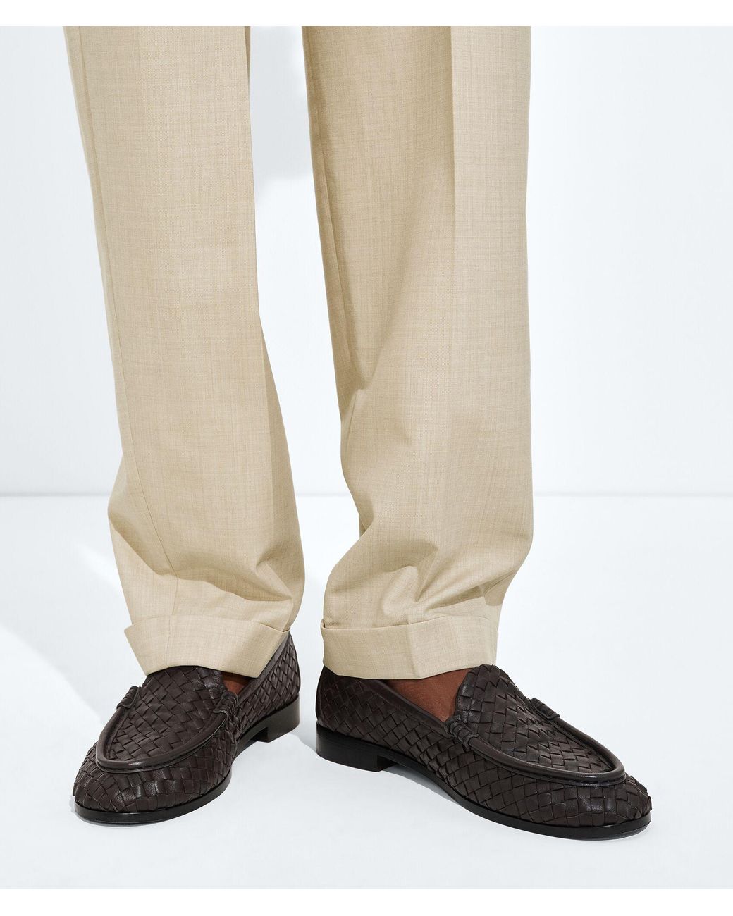 Bottega Veneta Black Silenzio Loafers for men