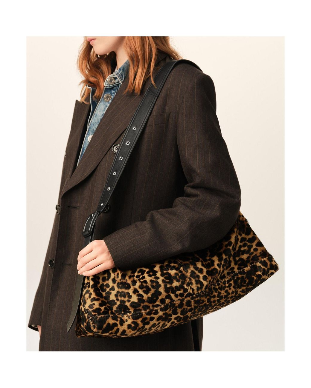 AMI Metallic Ami Étienne Printed Shoulder Bag for men