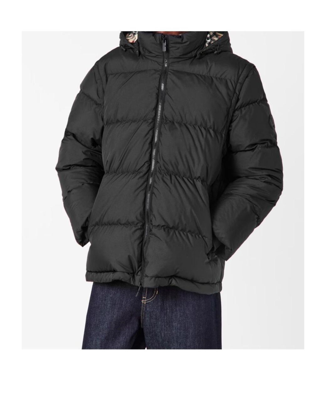 Burberry Black Burb Bideford Medium Puffer Jacket for men