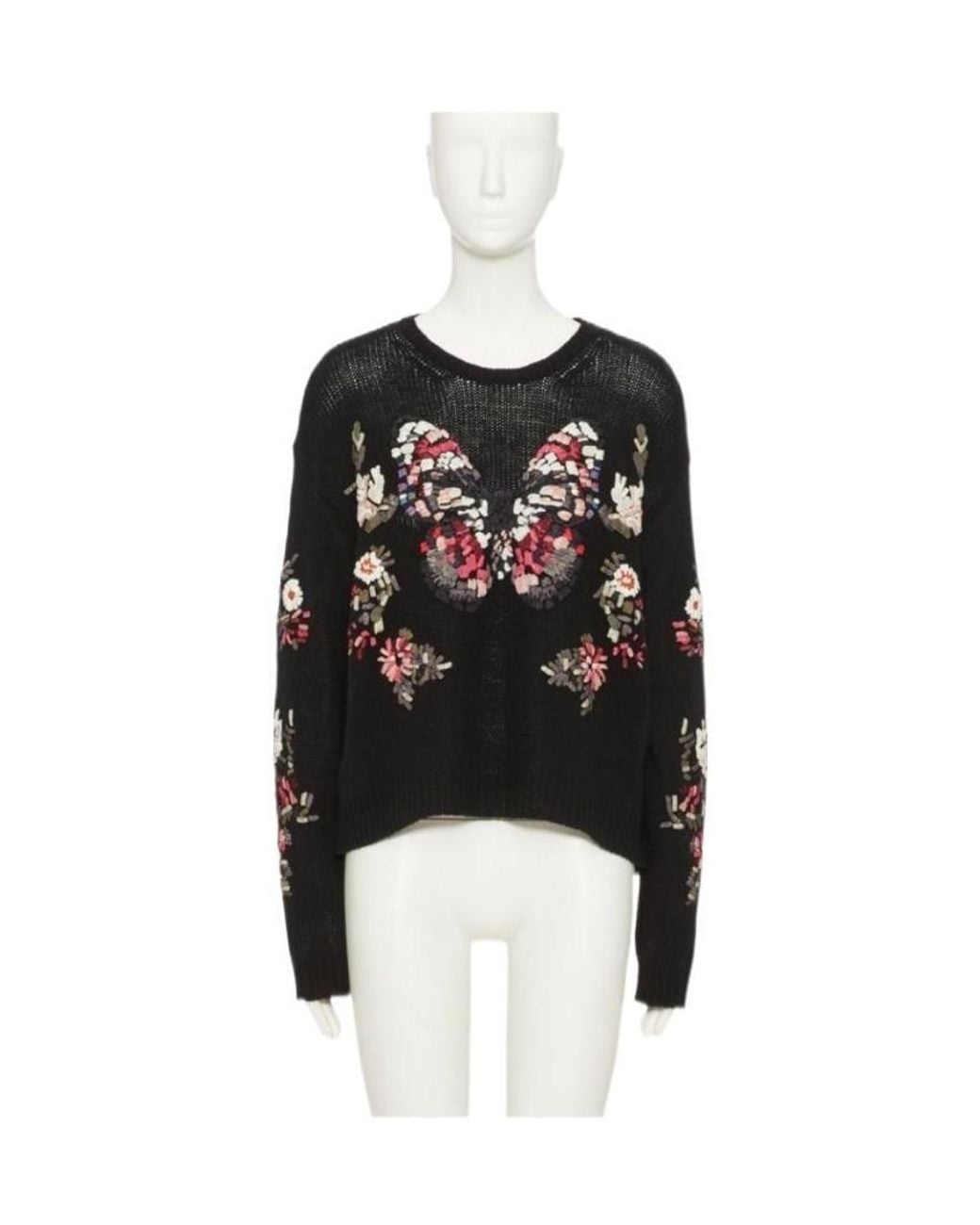 Valentino Black Logo Knitted Pullover