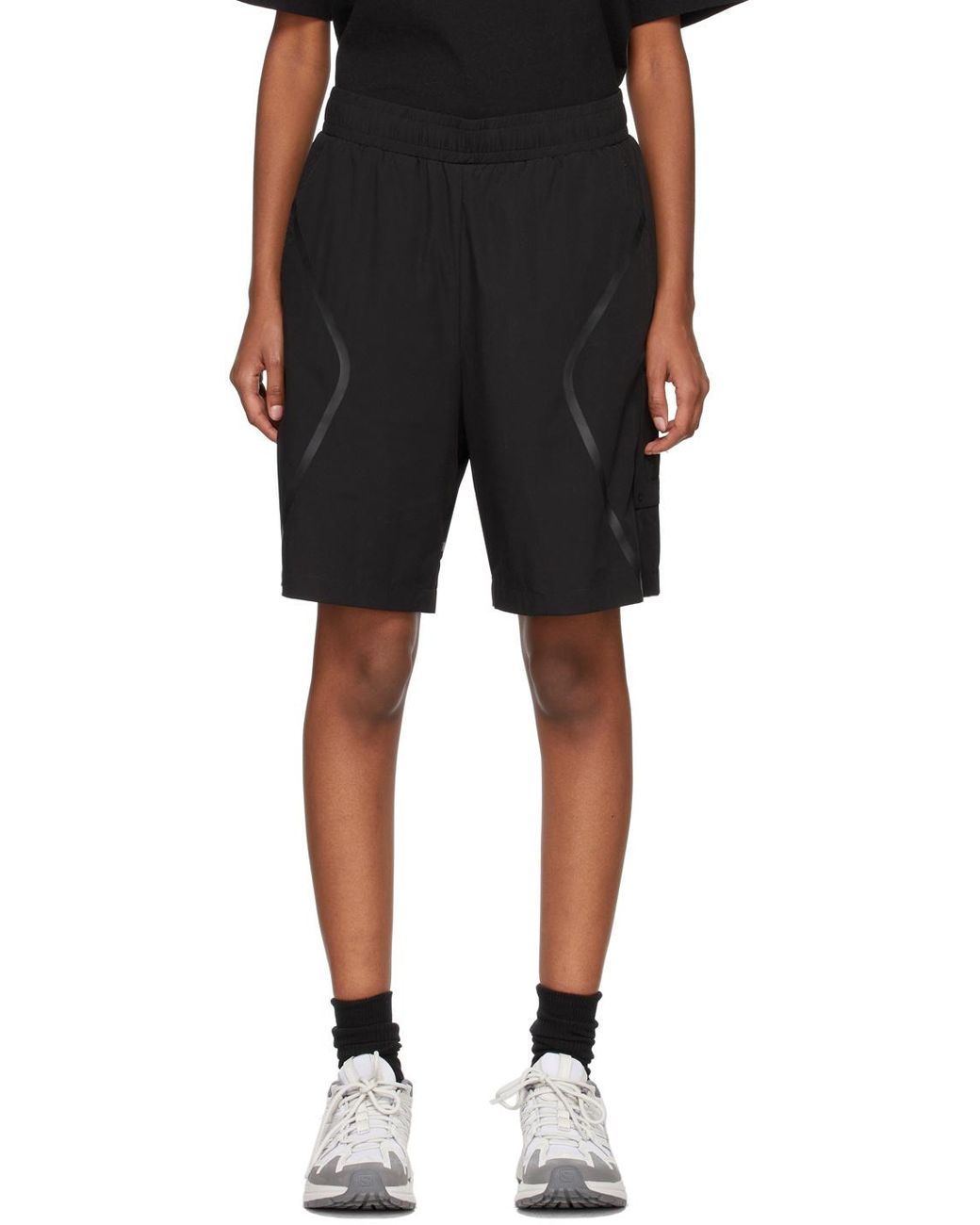 A_COLD_WALL* Black Mid-Rise Track Shorts for men