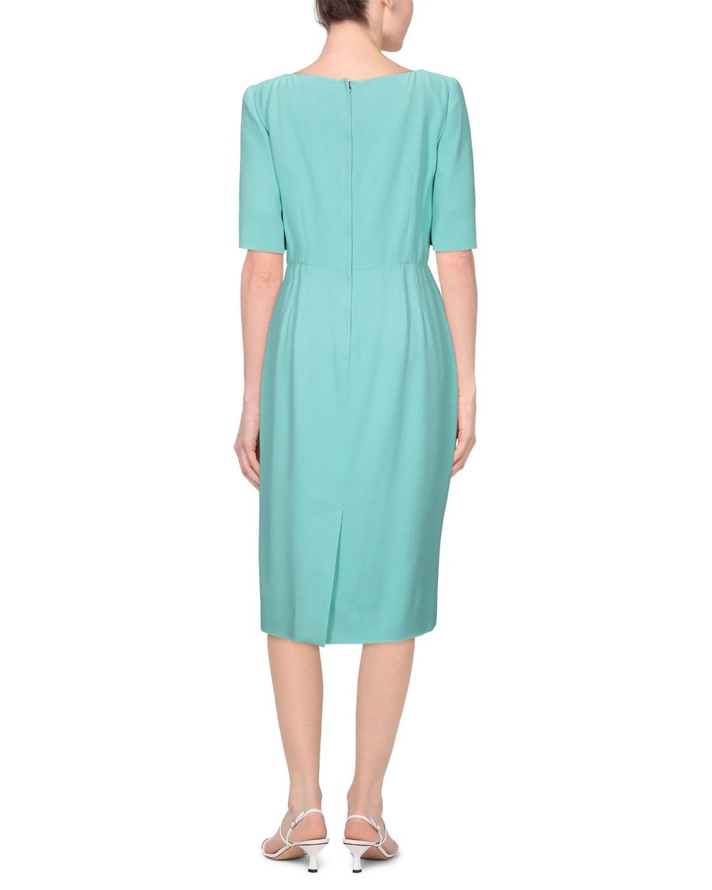 Dolce & Gabbana Green Minimalist Dress