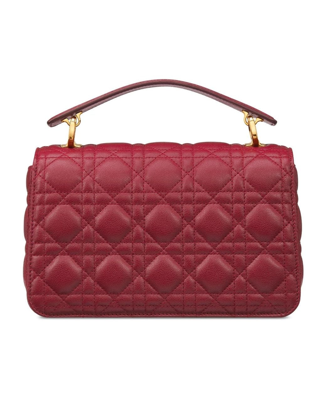 Dior Red Small Jolie Top Handle Bag