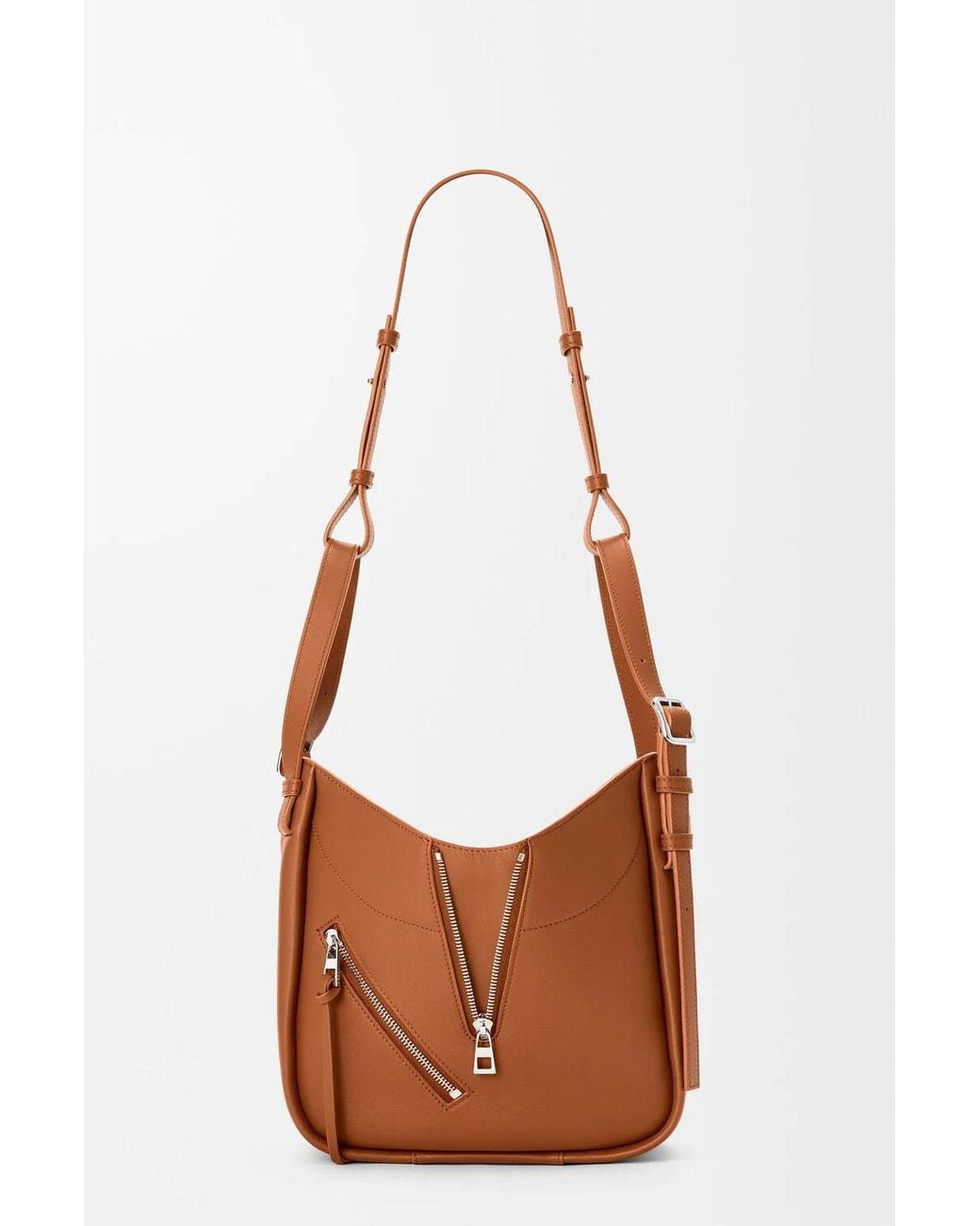 Loewe Brown Hammock Flip Bag