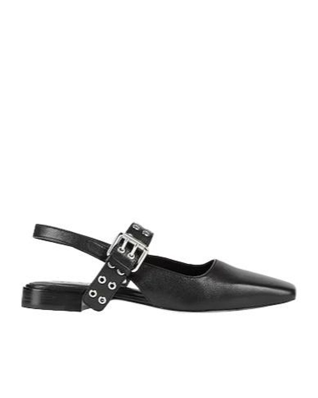 Rag & Bone Black Minimalistaccent Pointedtoe Ballet Flats