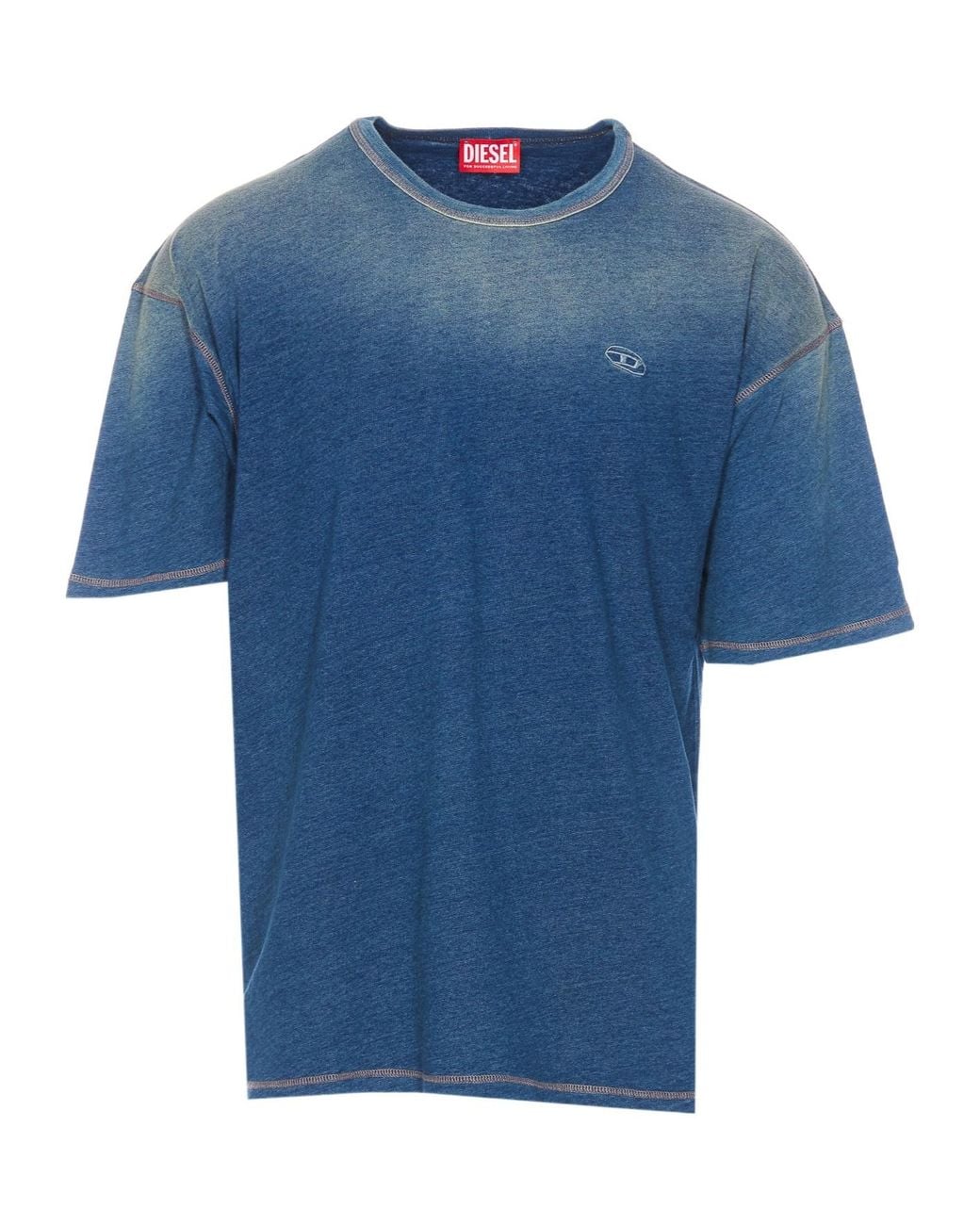 DIESEL Blue T-Boxt-R11 Crewneck T-Shirt for men