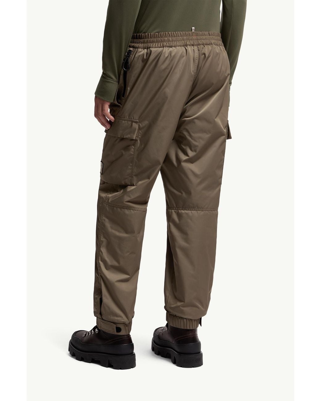 Moncler Green Grenoble Drawstring Tapered Pants for men