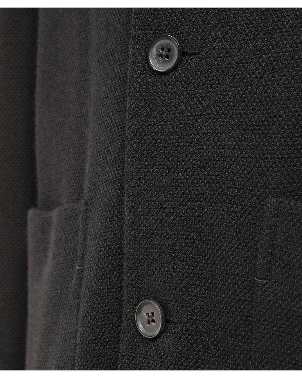 Zegna Black Long-Sleeved Casual Jacket for men