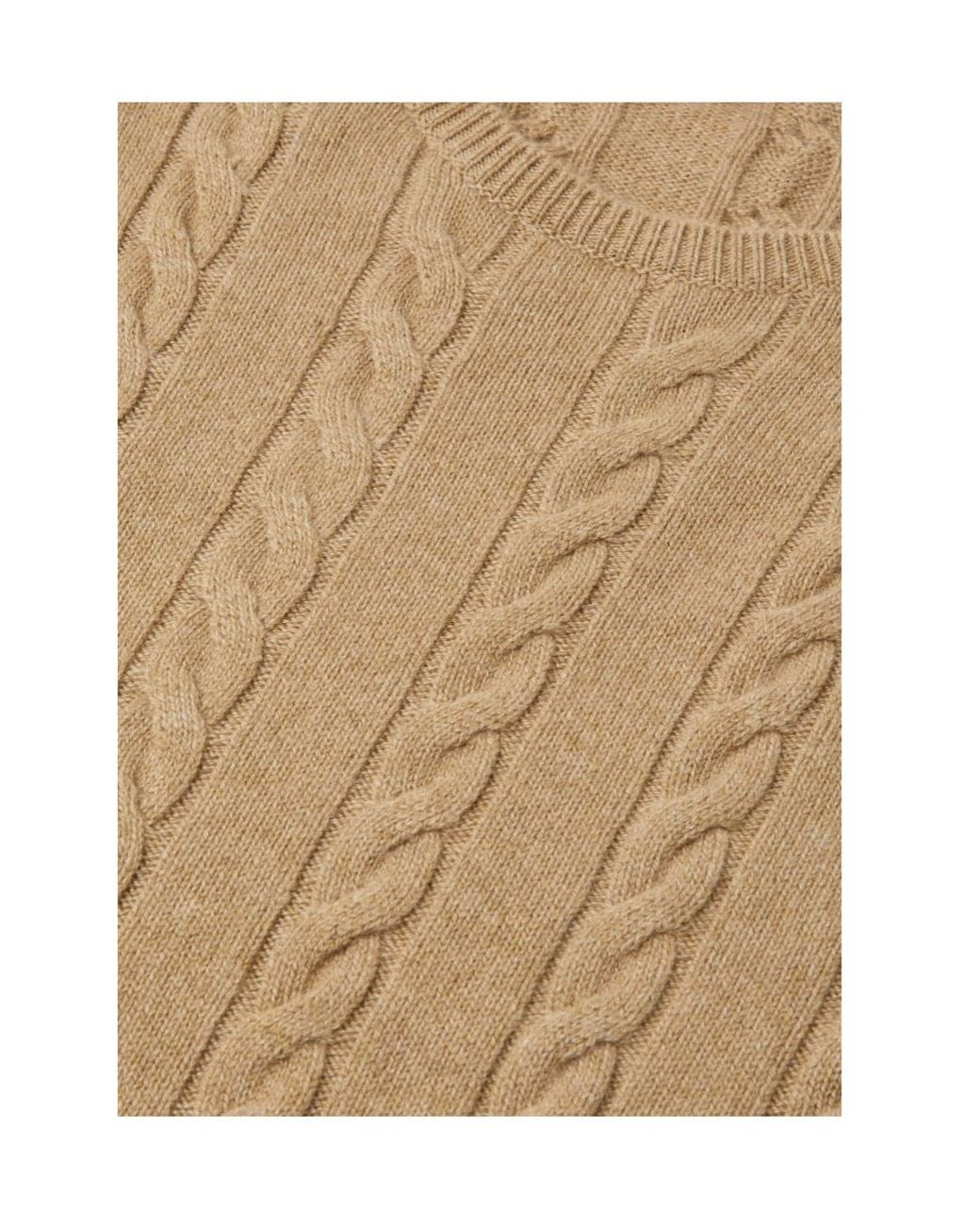 Loro Piana Natural Cedar Crewneck